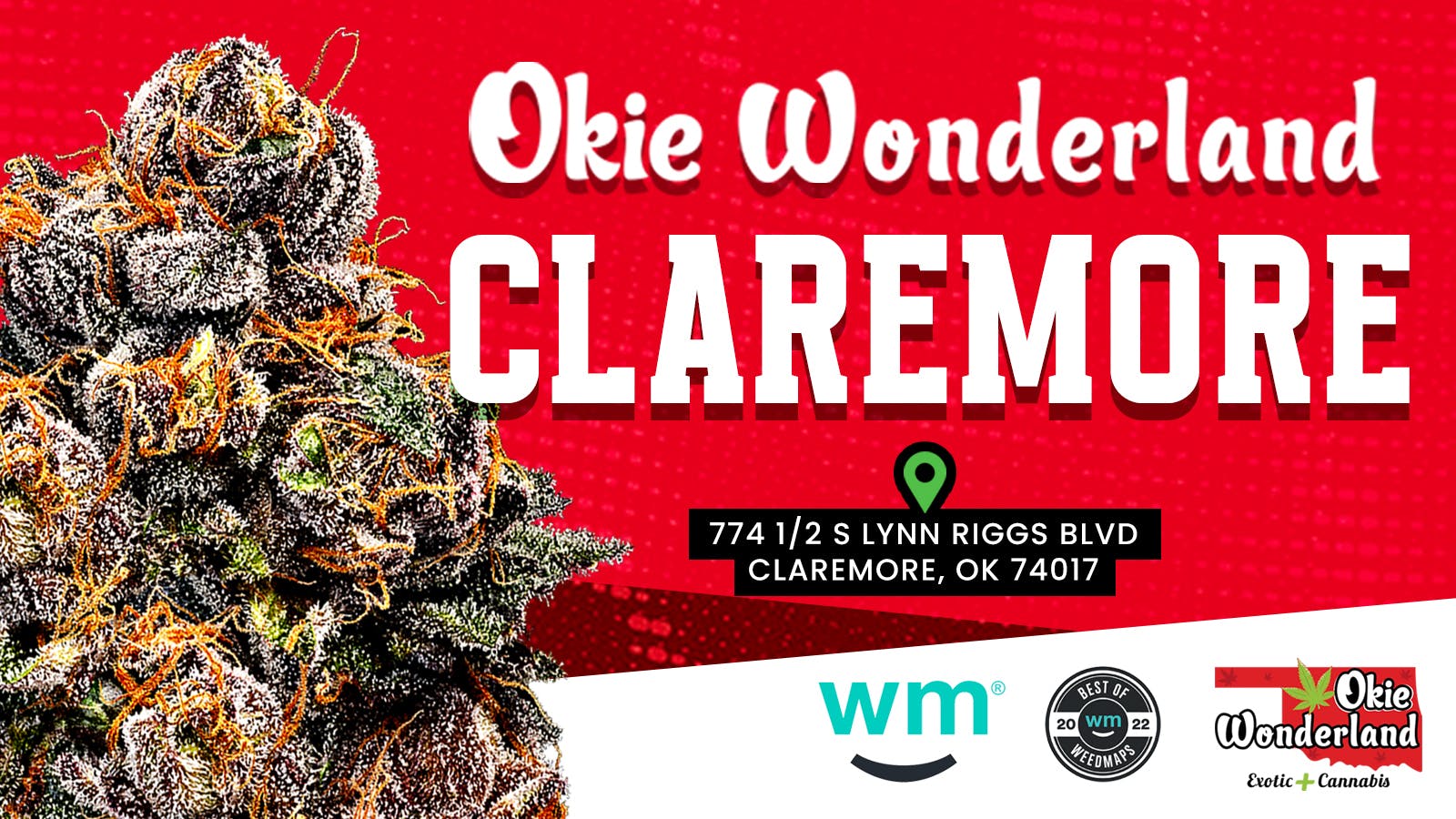 Okie Wonderland - Claremore listing banner