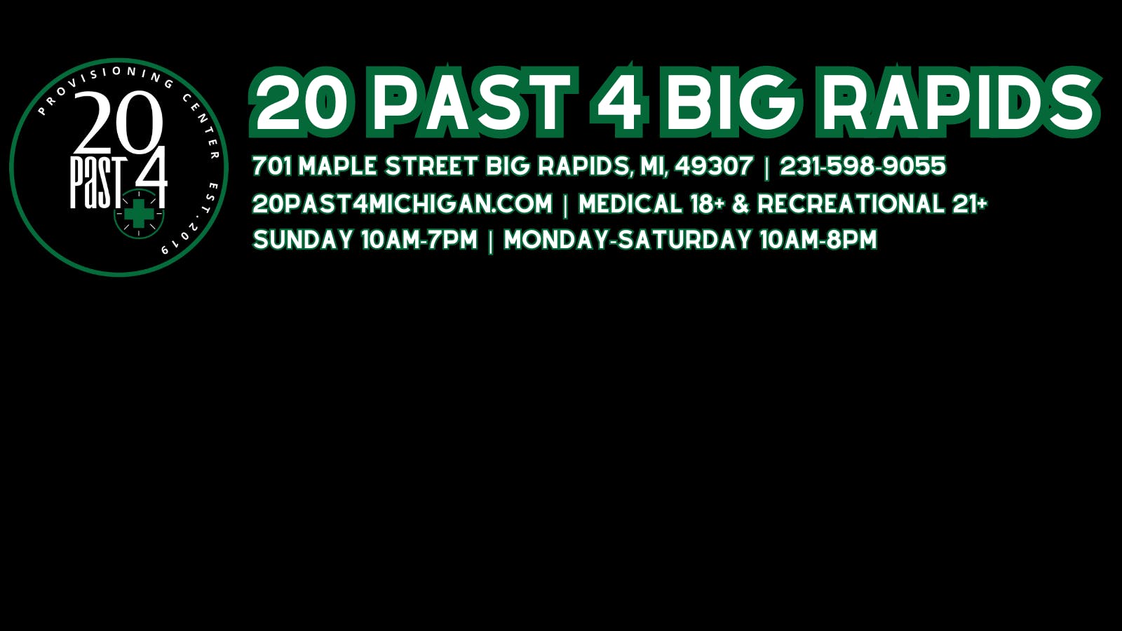 20 Past 4 - Big Rapids listing banner
