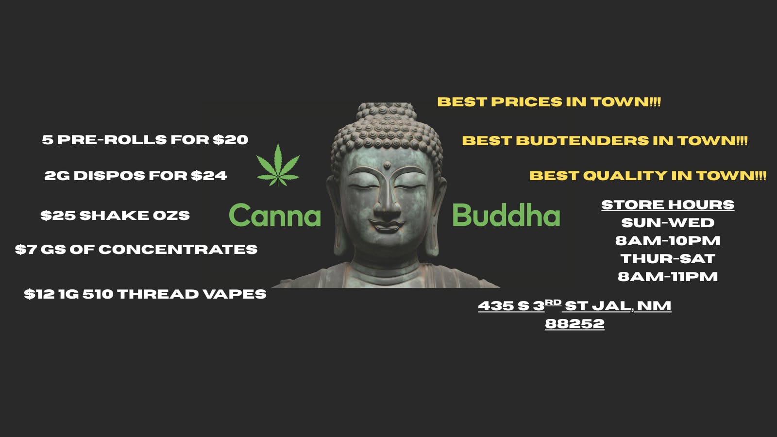 Canna Buddha of Jal listing banner