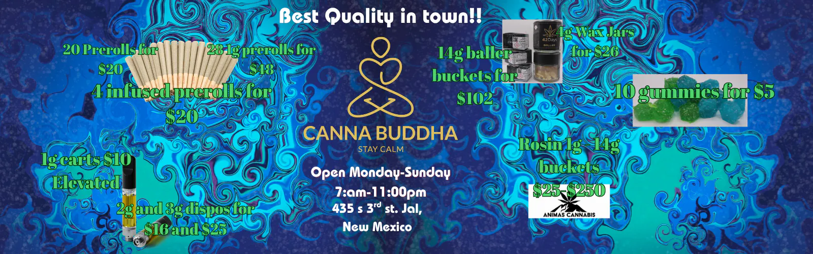 Canna Buddha of Jal listing banner