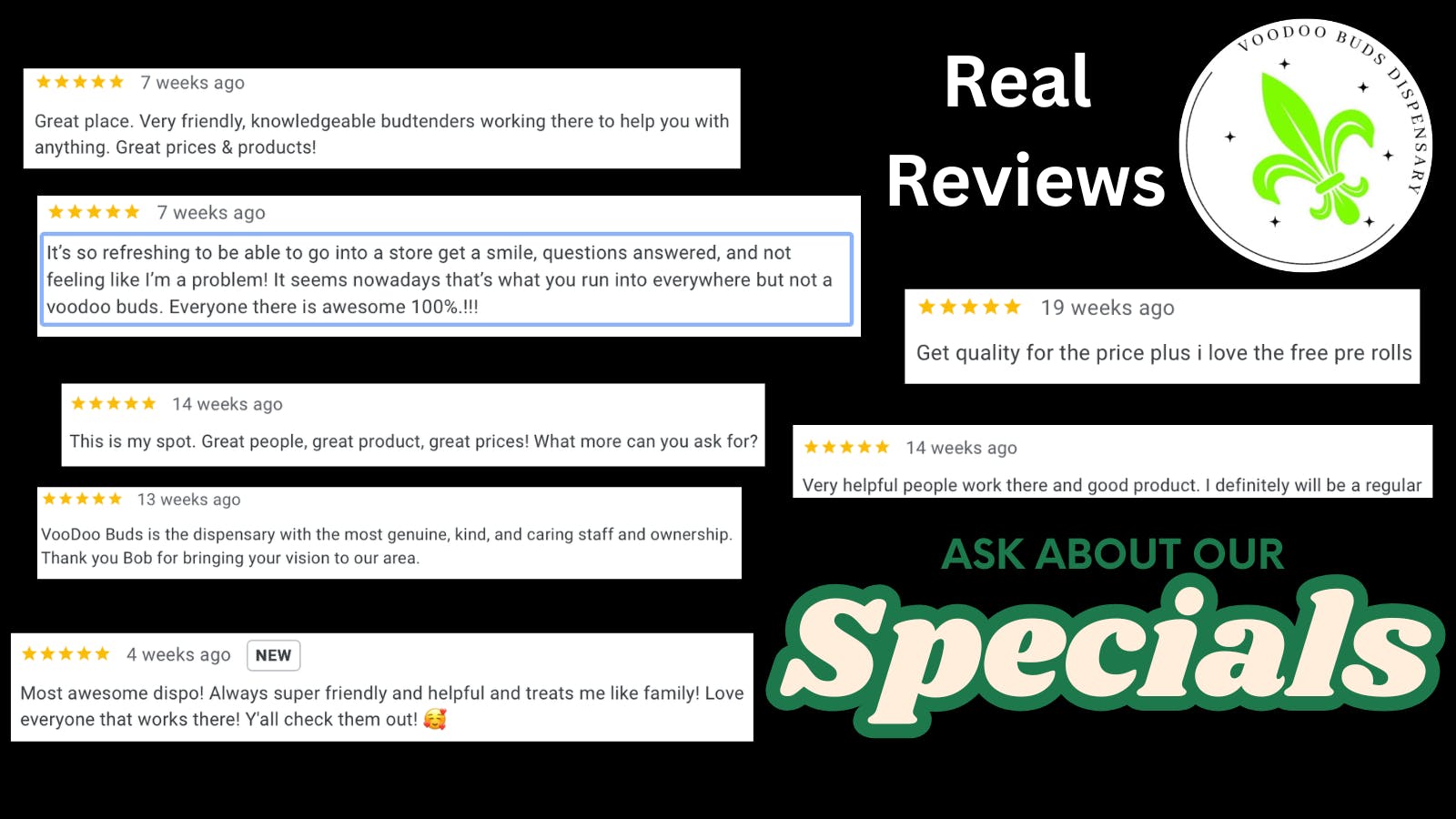 VooDoo Buds Canton listing banner