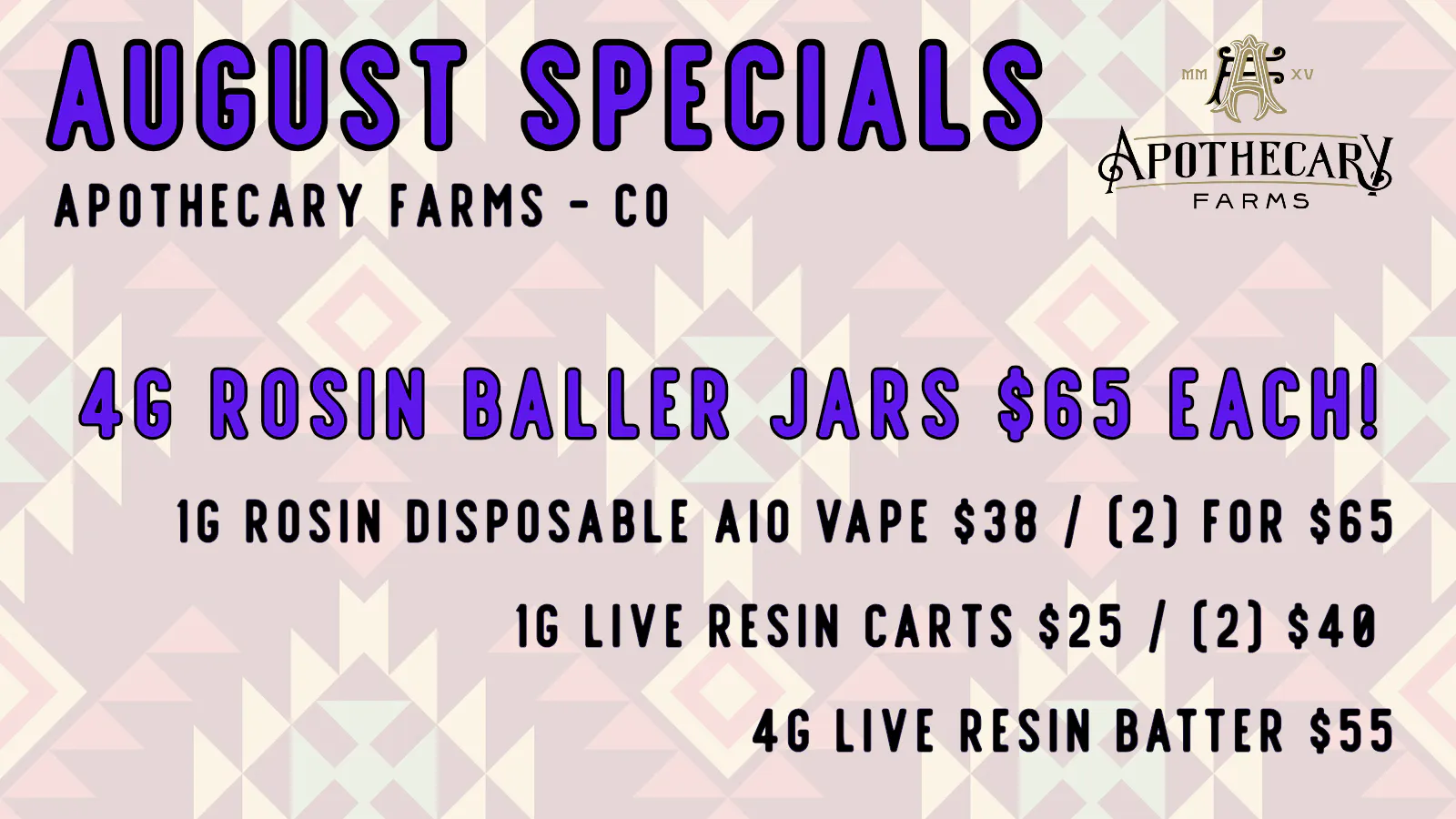 Apothecary Farms - Pueblo West listing banner