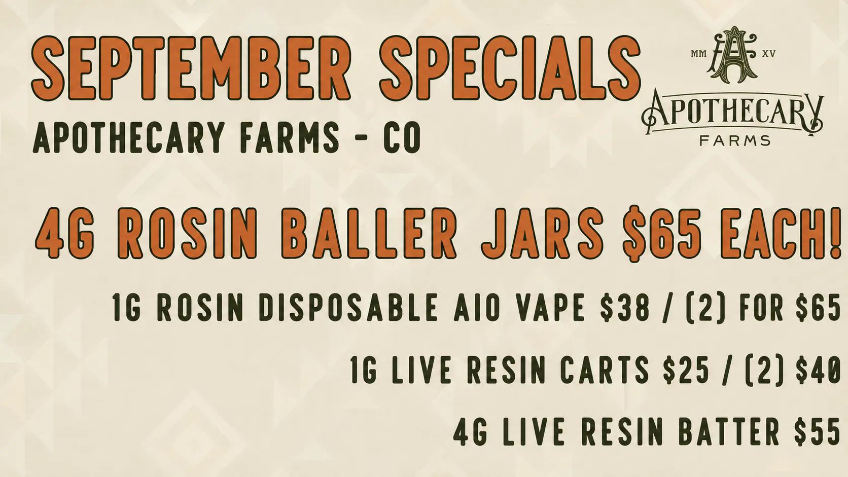 Apothecary Farms - Pueblo West listing banner