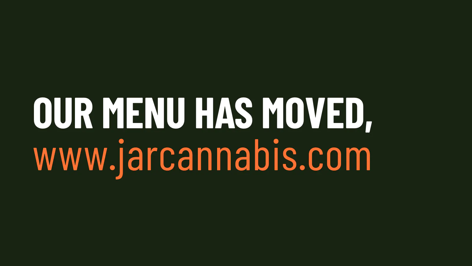 JAR Cannabis Co - Eliot listing banner