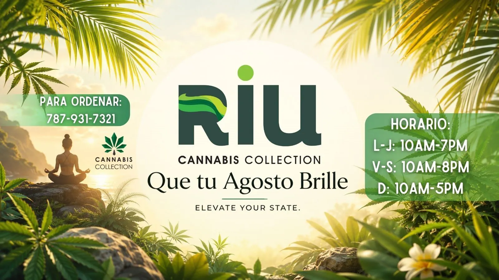 Riu Cannabis Collection listing banner