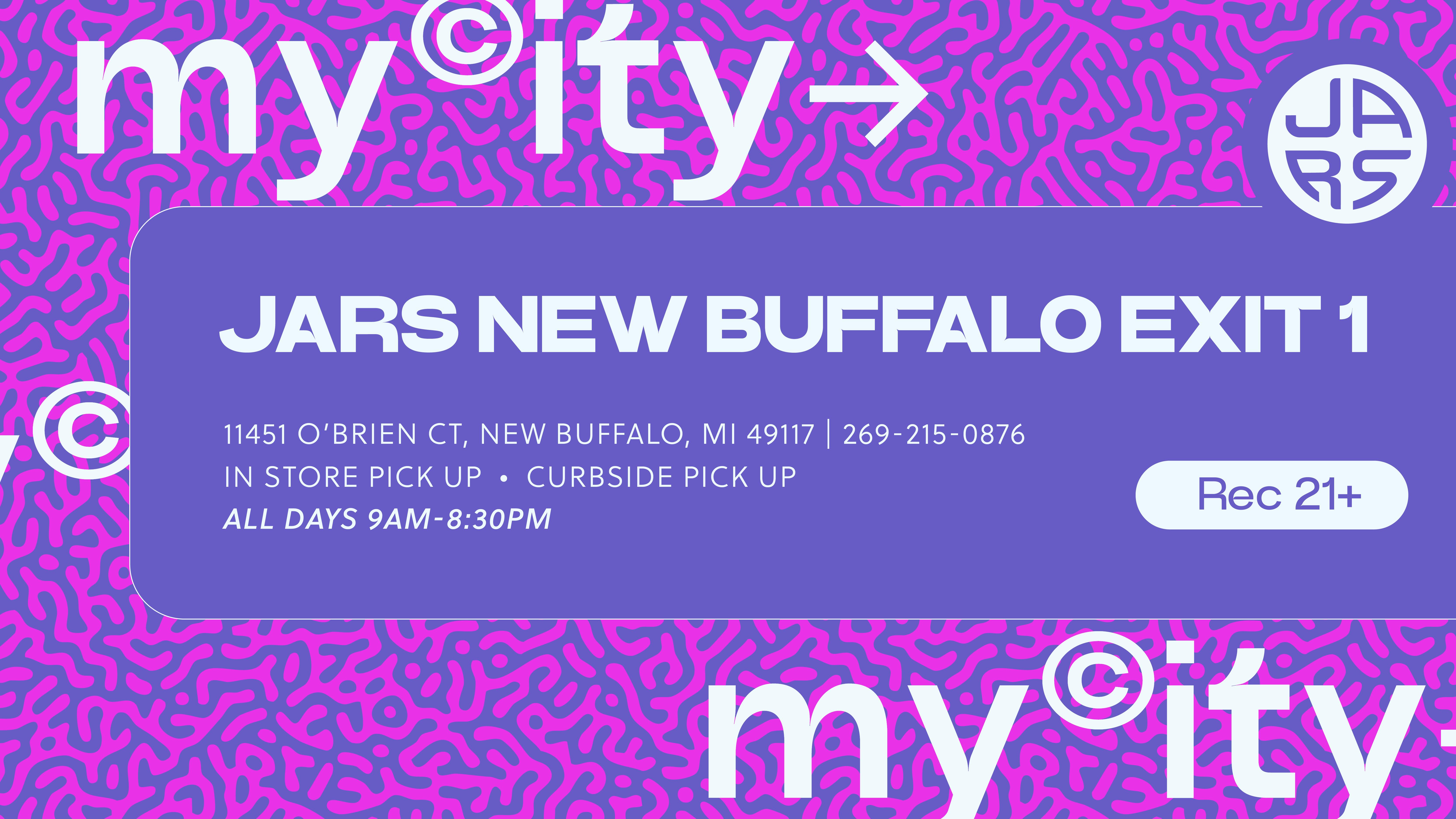 JARS Cannabis - New Buffalo Exit 1 listing banner
