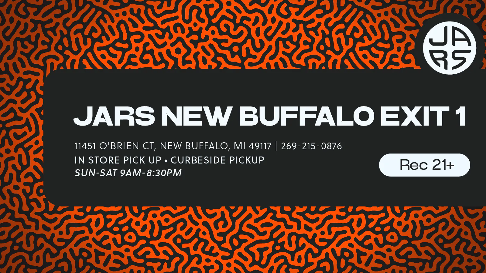 JARS Cannabis - New Buffalo Exit 1 listing banner