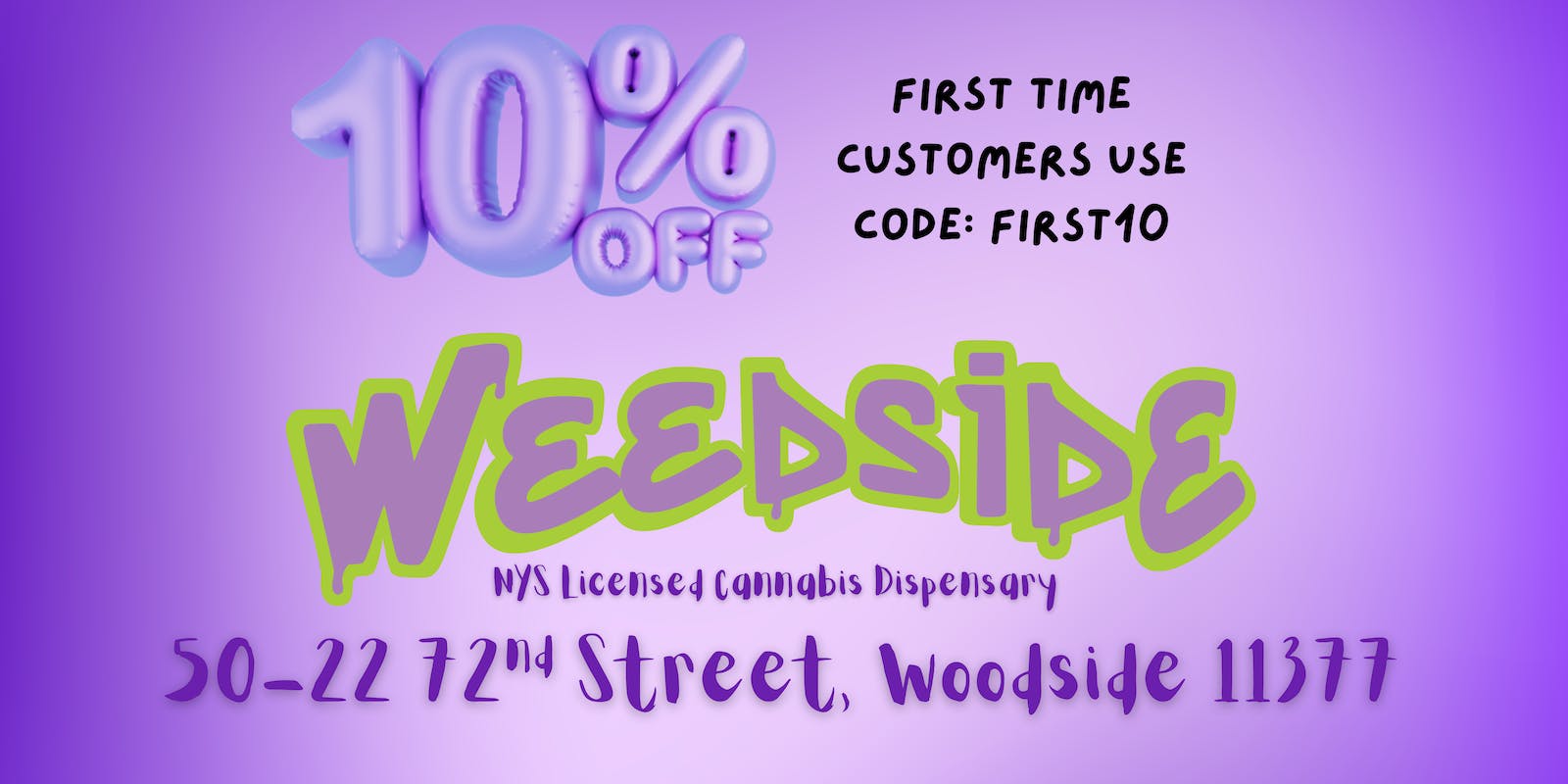 Weedside Dispensary listing banner