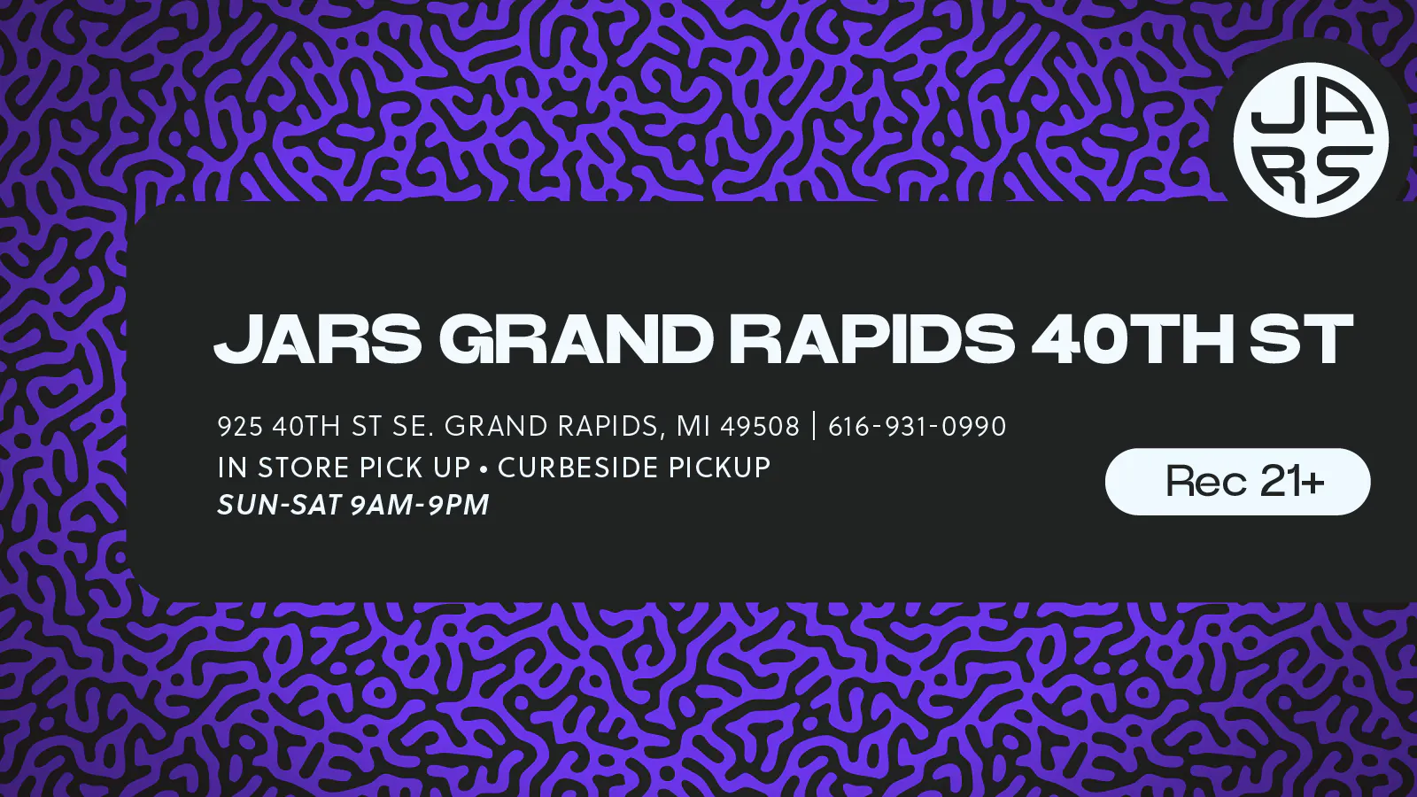 JARS Cannabis Grand Rapids 40th St listing banner