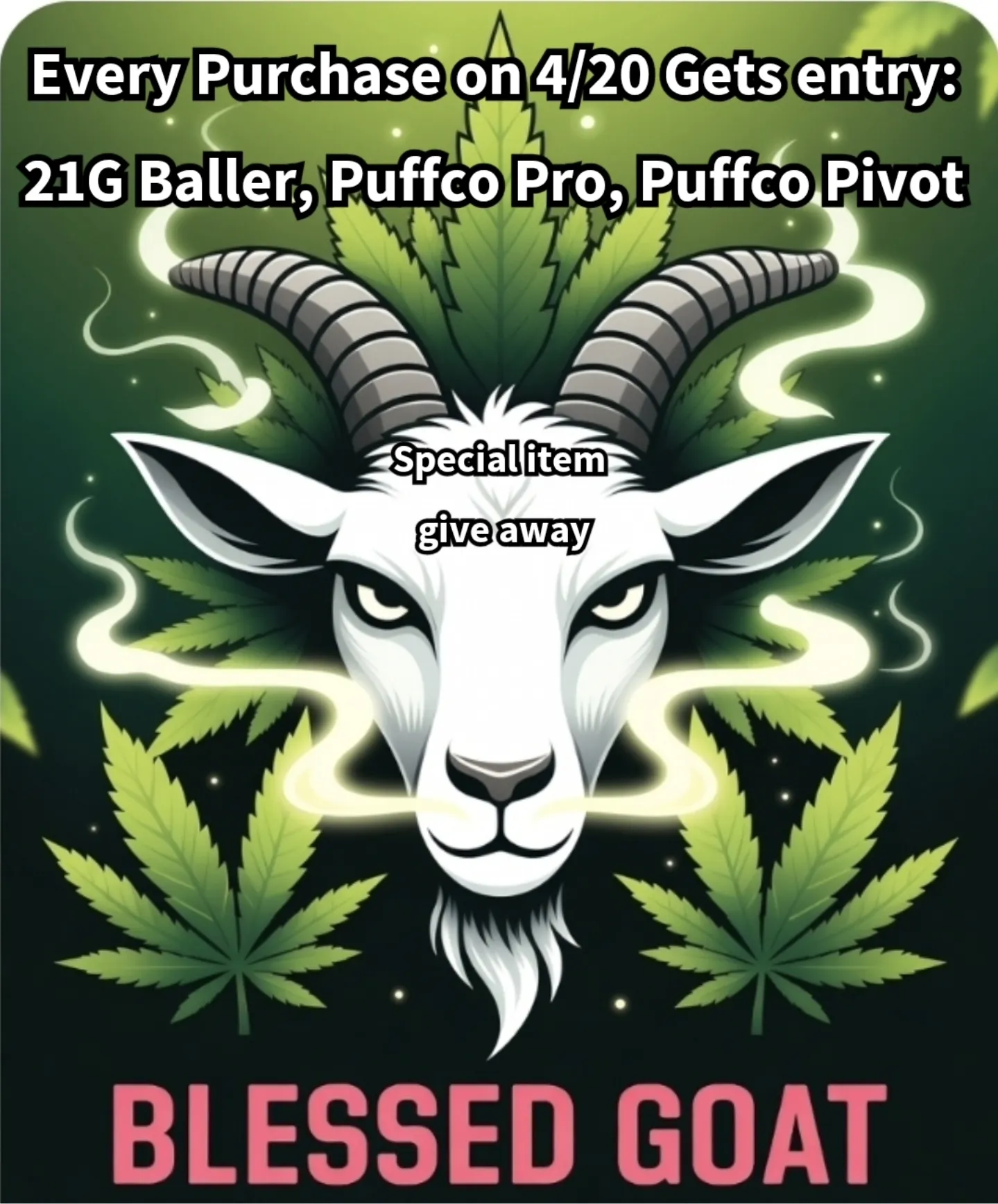 Blessed Goat listing banner