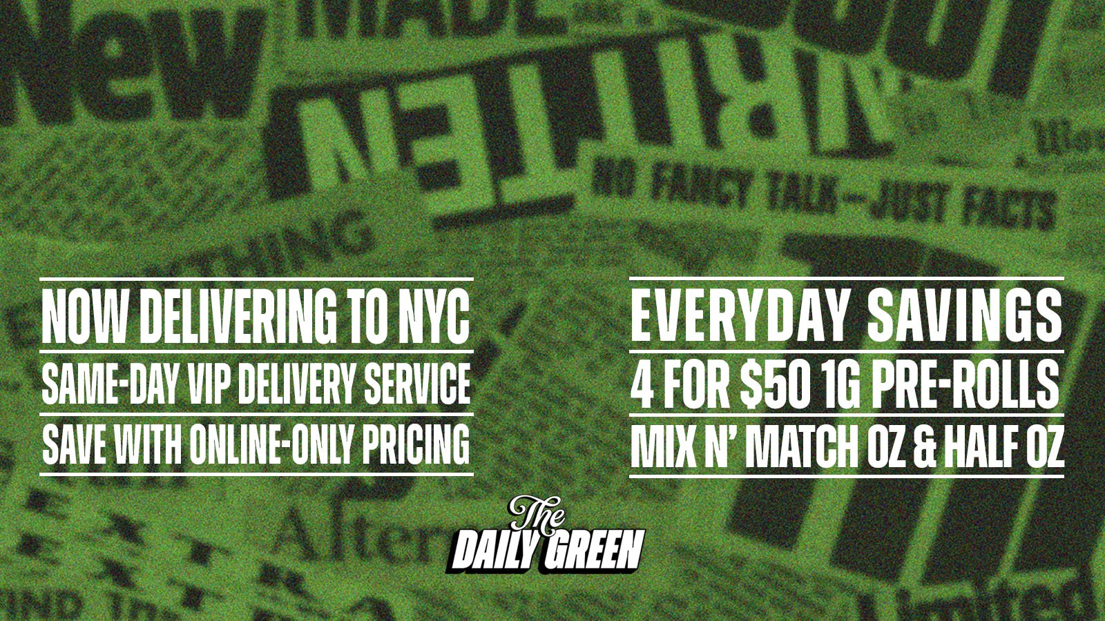 The Daily Green listing banner