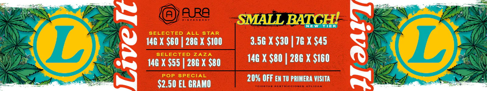 Aura listing banner