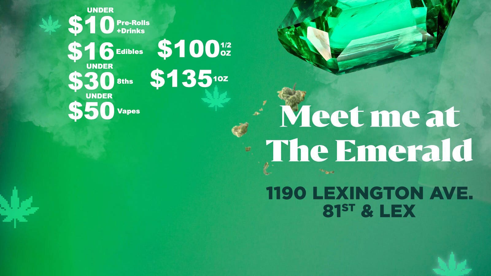 The Emerald Dispensary - Upper East Side listing banner
