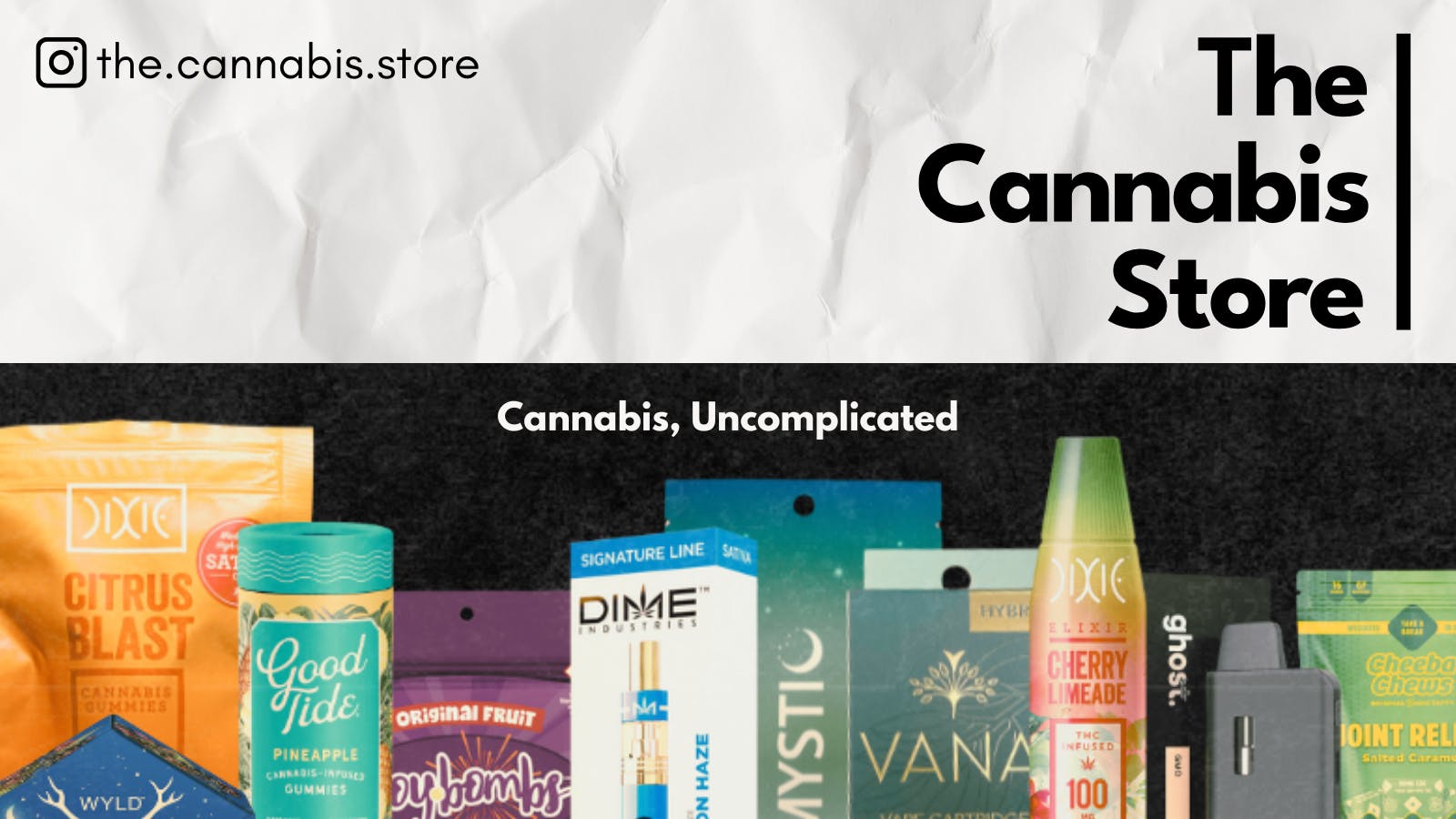 The Cannabis Store listing banner