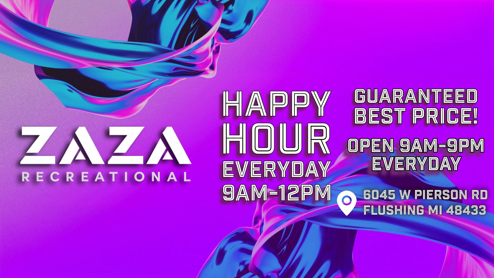 Zaza Recreational listing banner
