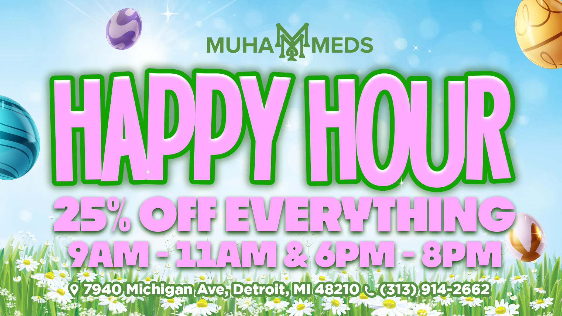 Muha Meds - Michigan Ave. listing banner