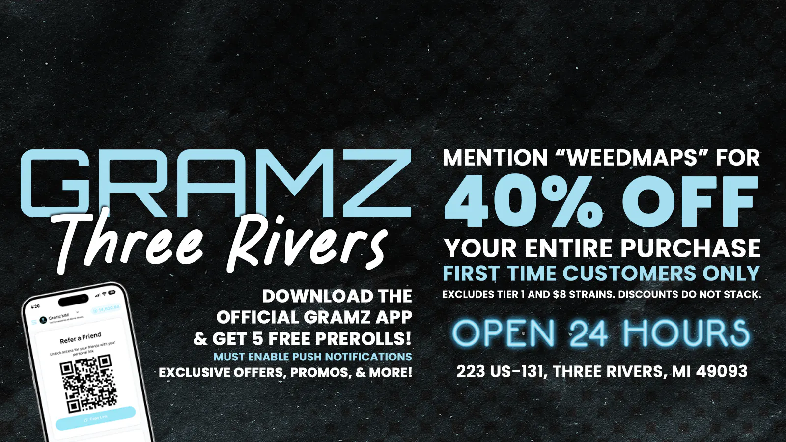 Gramz Cannabis - Three Rivers listing banner