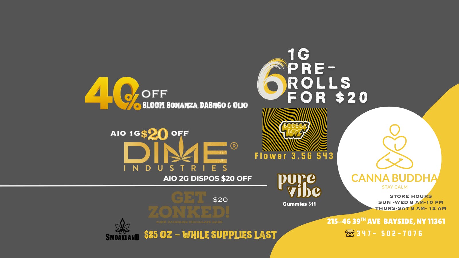 Canna Buddha - Queens listing banner