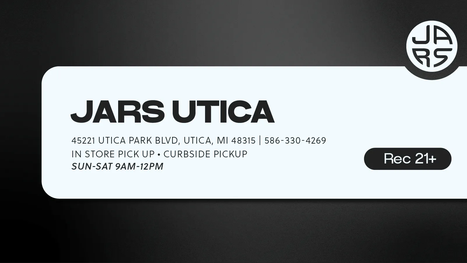 JARS Cannabis - Utica listing banner