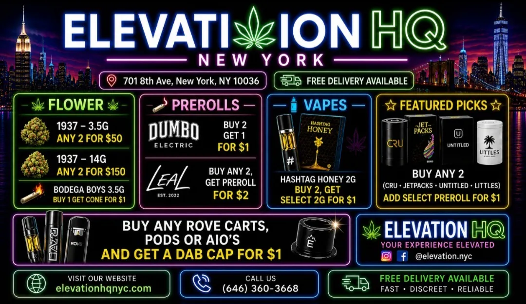 Elevation HQ New York Cannabis Dispensary listing banner