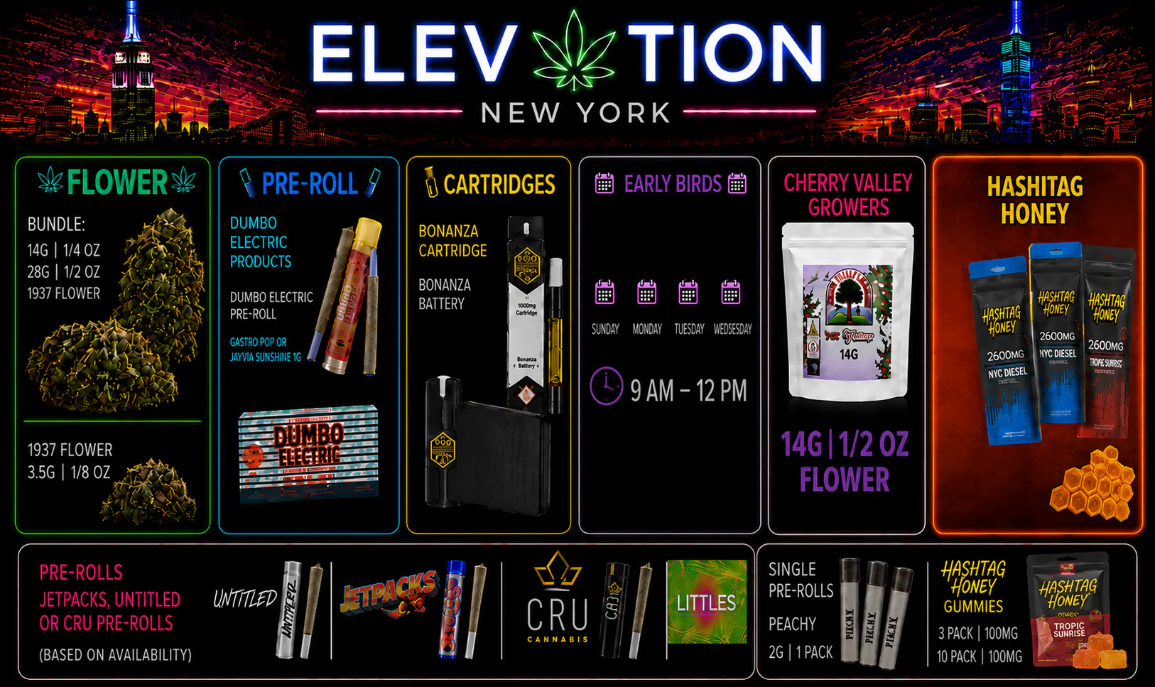 Elevation HQ New York Cannabis Dispensary listing banner