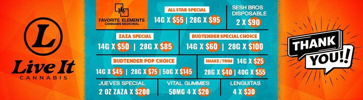 Favorite Elements Cannabis listing banner