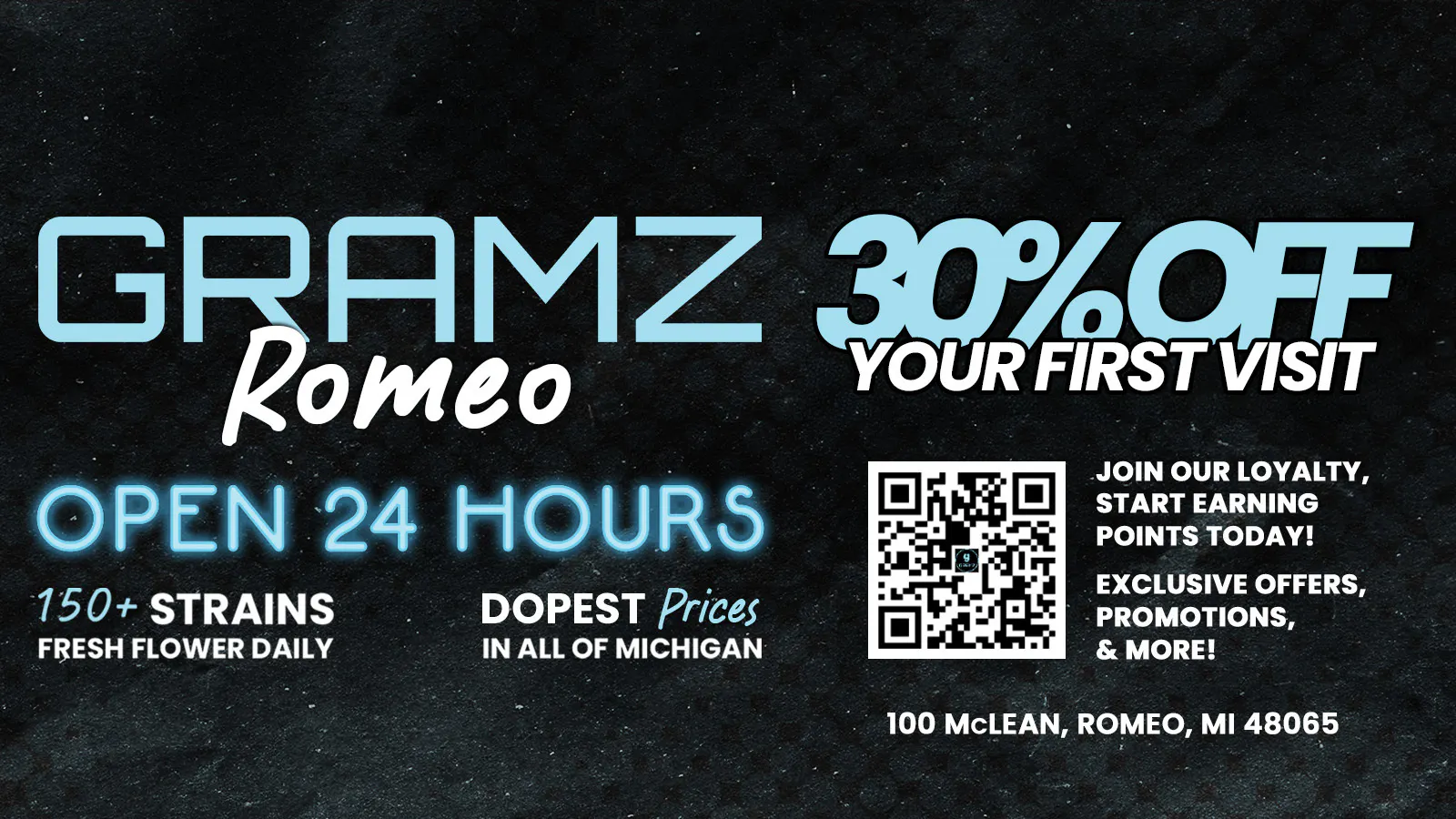 Gramz Cannabis - Romeo listing banner