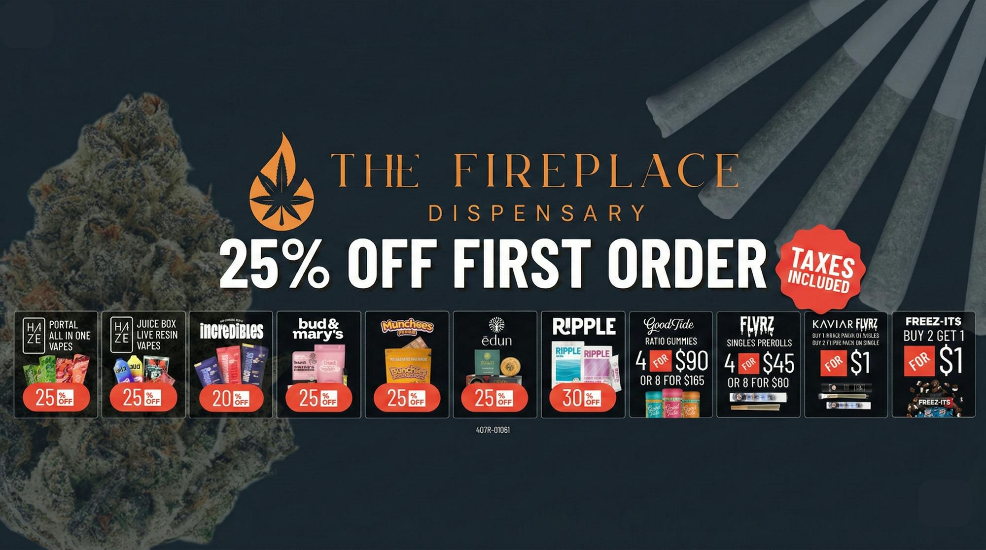 The Fireplace listing banner