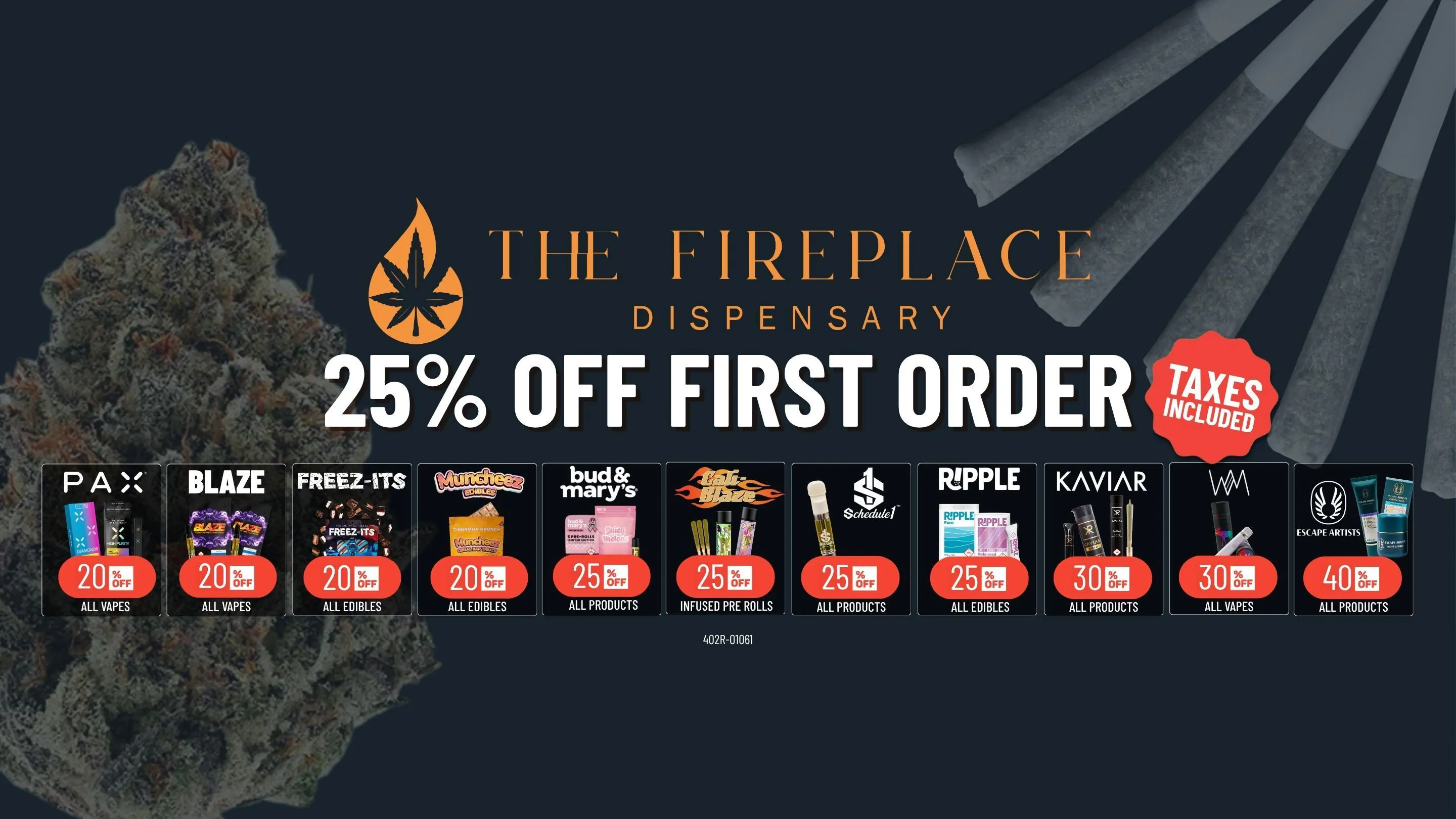 The Fireplace listing banner