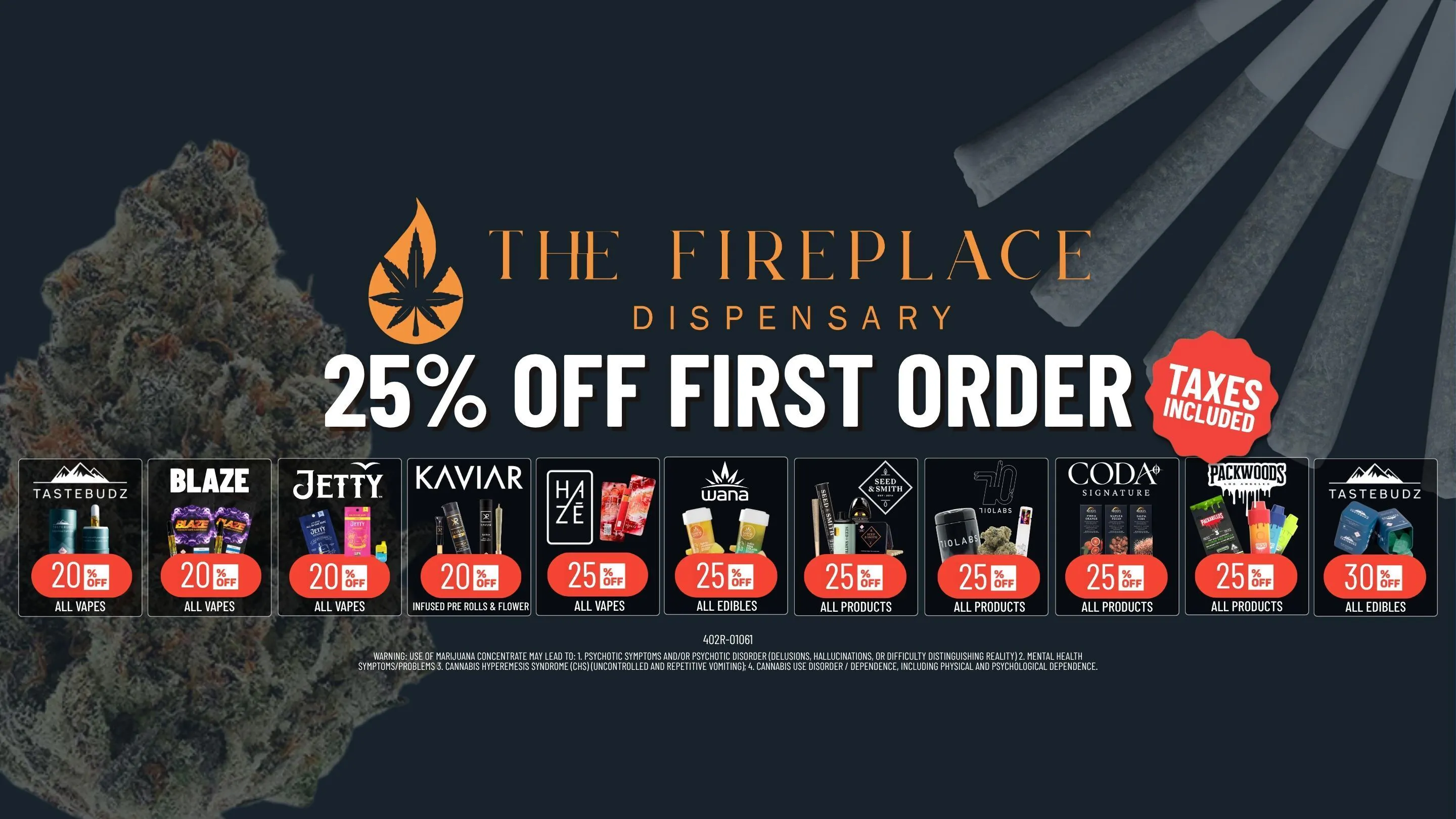 The Fireplace listing banner