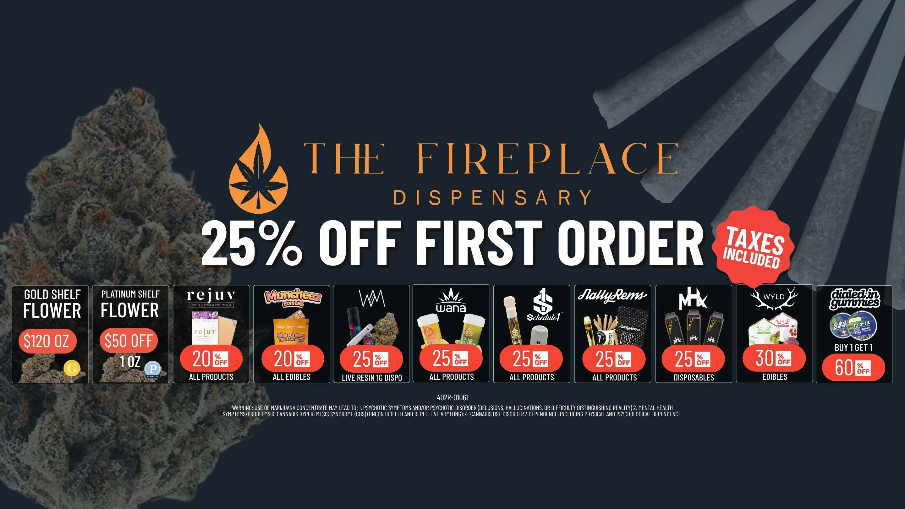 The Fireplace listing banner