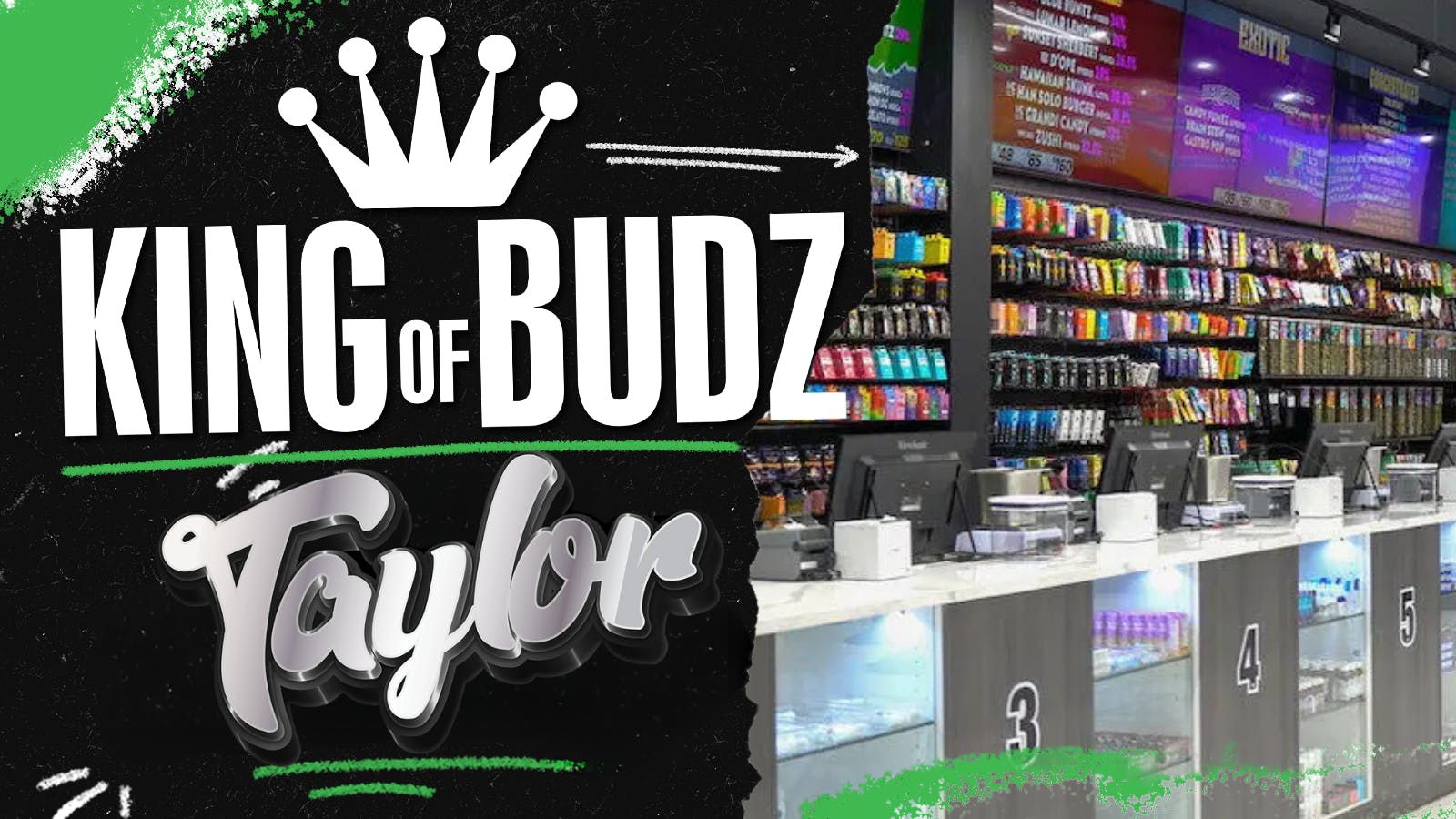 King of Budz Taylor listing banner