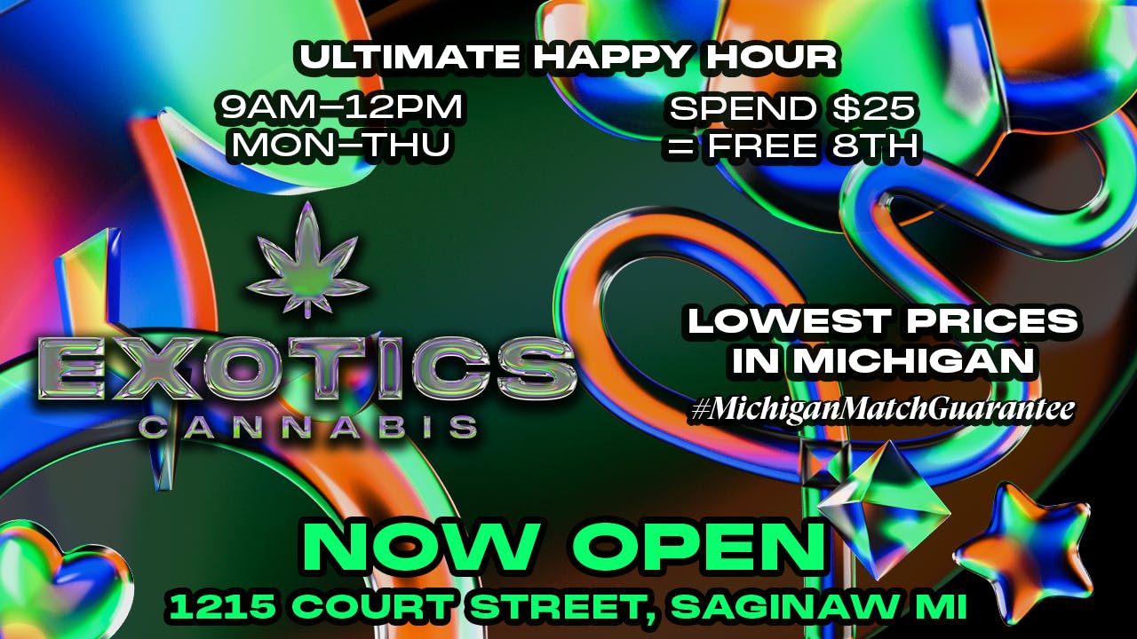 Exotics Cannabis - Saginaw listing banner