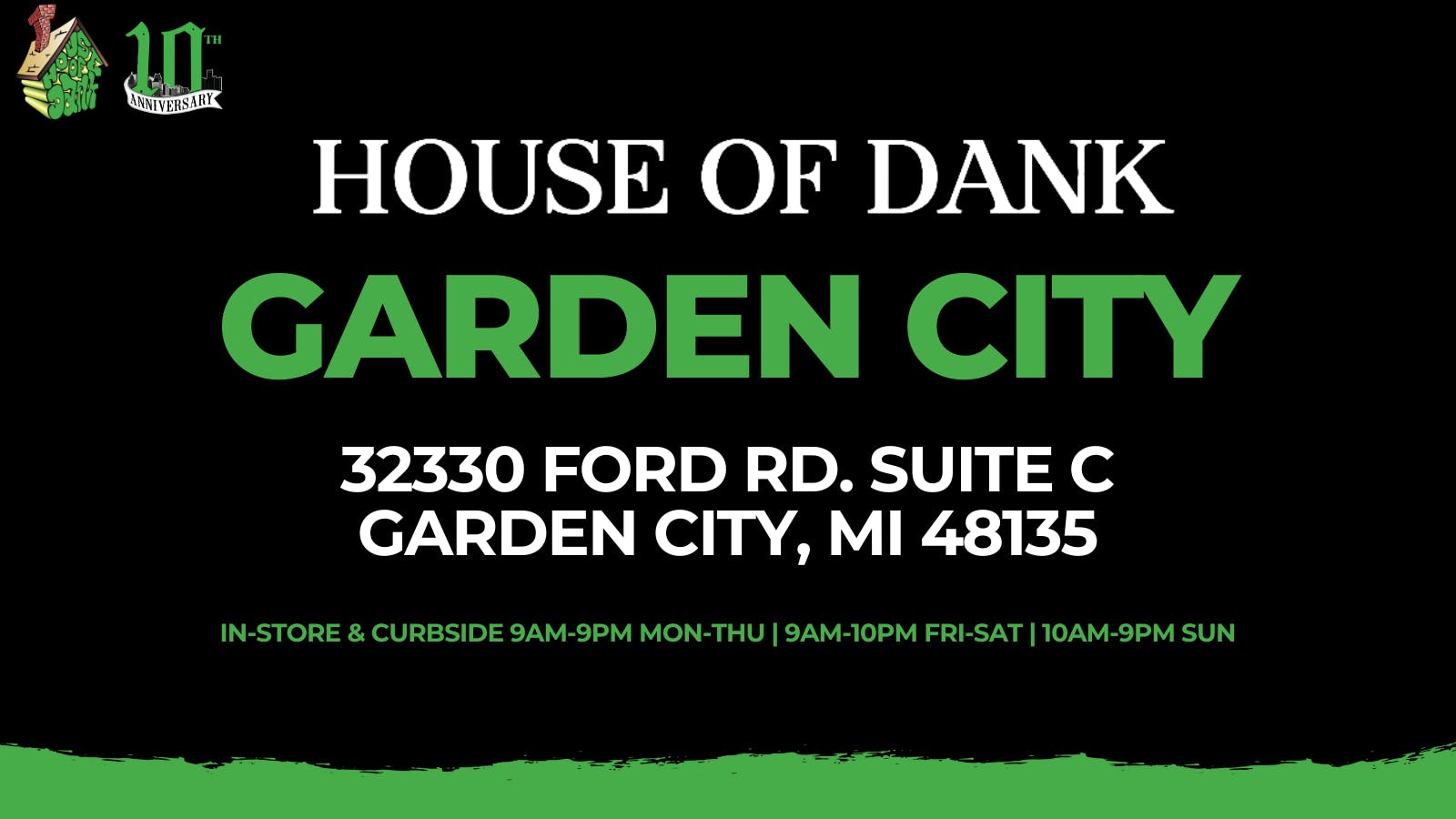 HOUSE OF DANK GARDEN CITY REC listing banner