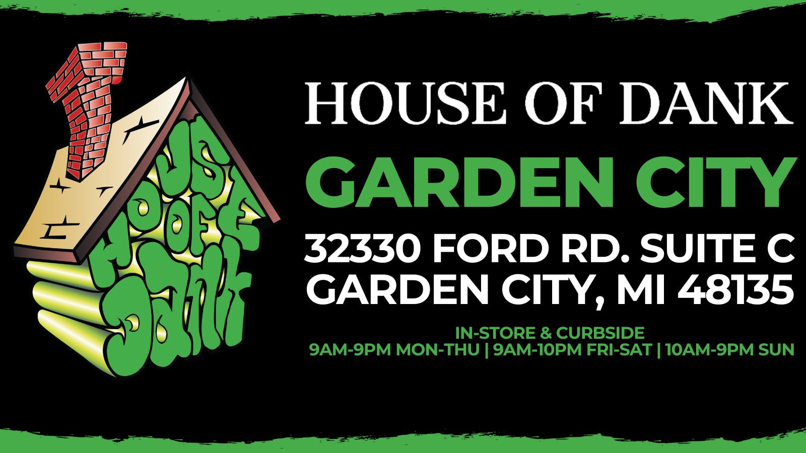 HOUSE OF DANK GARDEN CITY REC listing banner