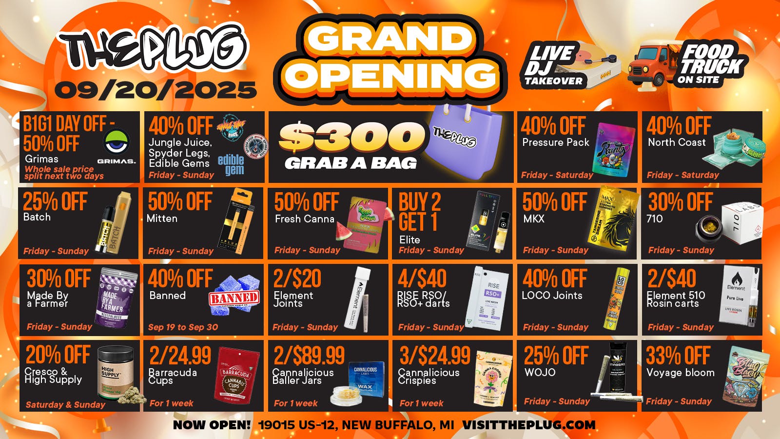 The Plug New Buffalo - NOW OPEN listing banner