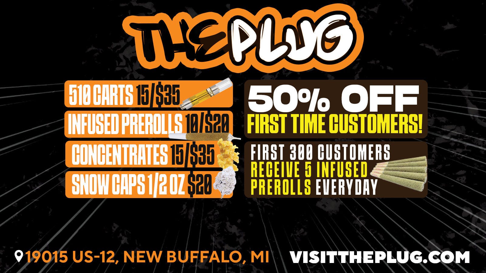 The Plug New Buffalo - NOW OPEN listing banner