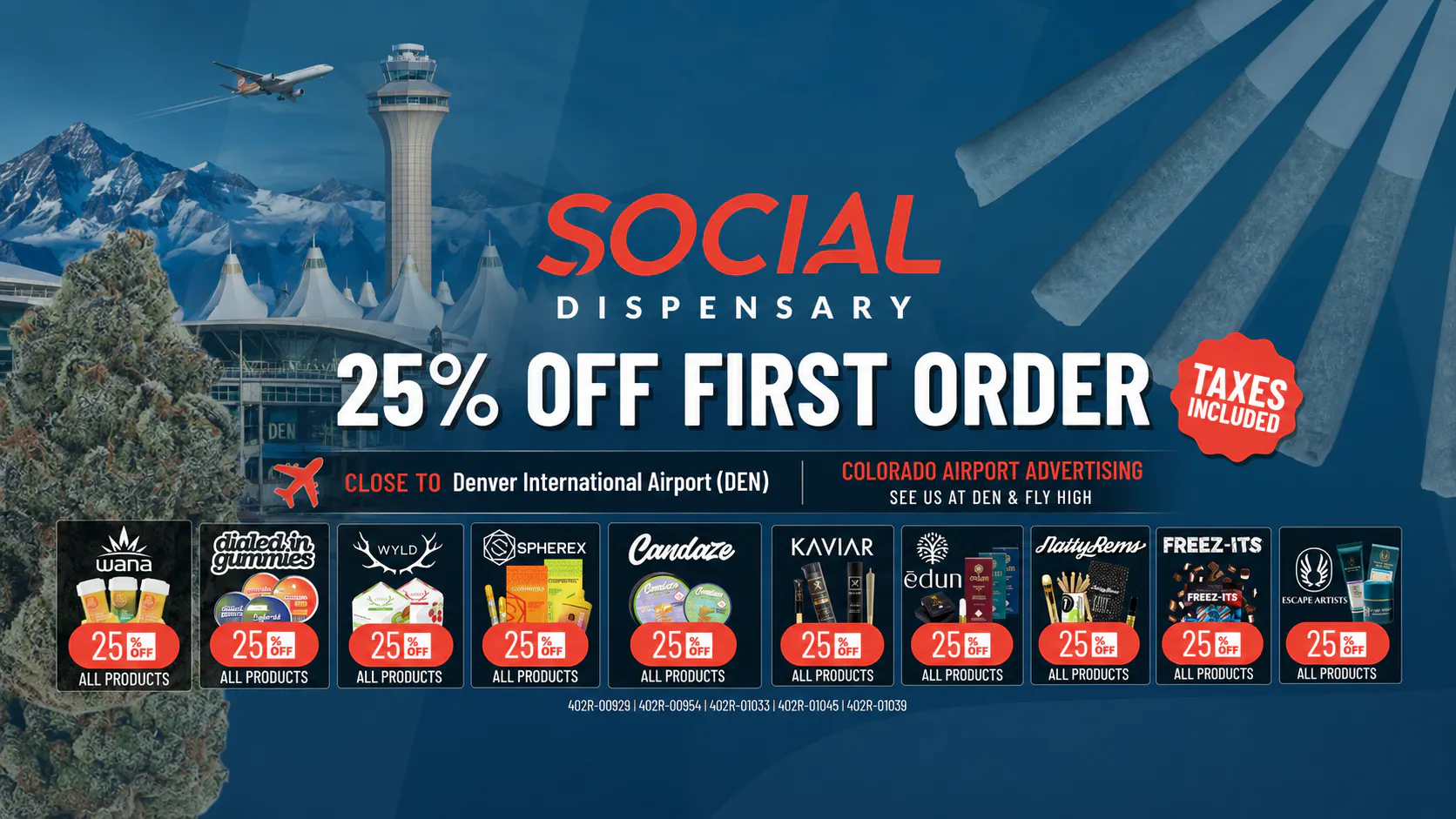 Social Dispensary Reunion Denver Airport listing banner