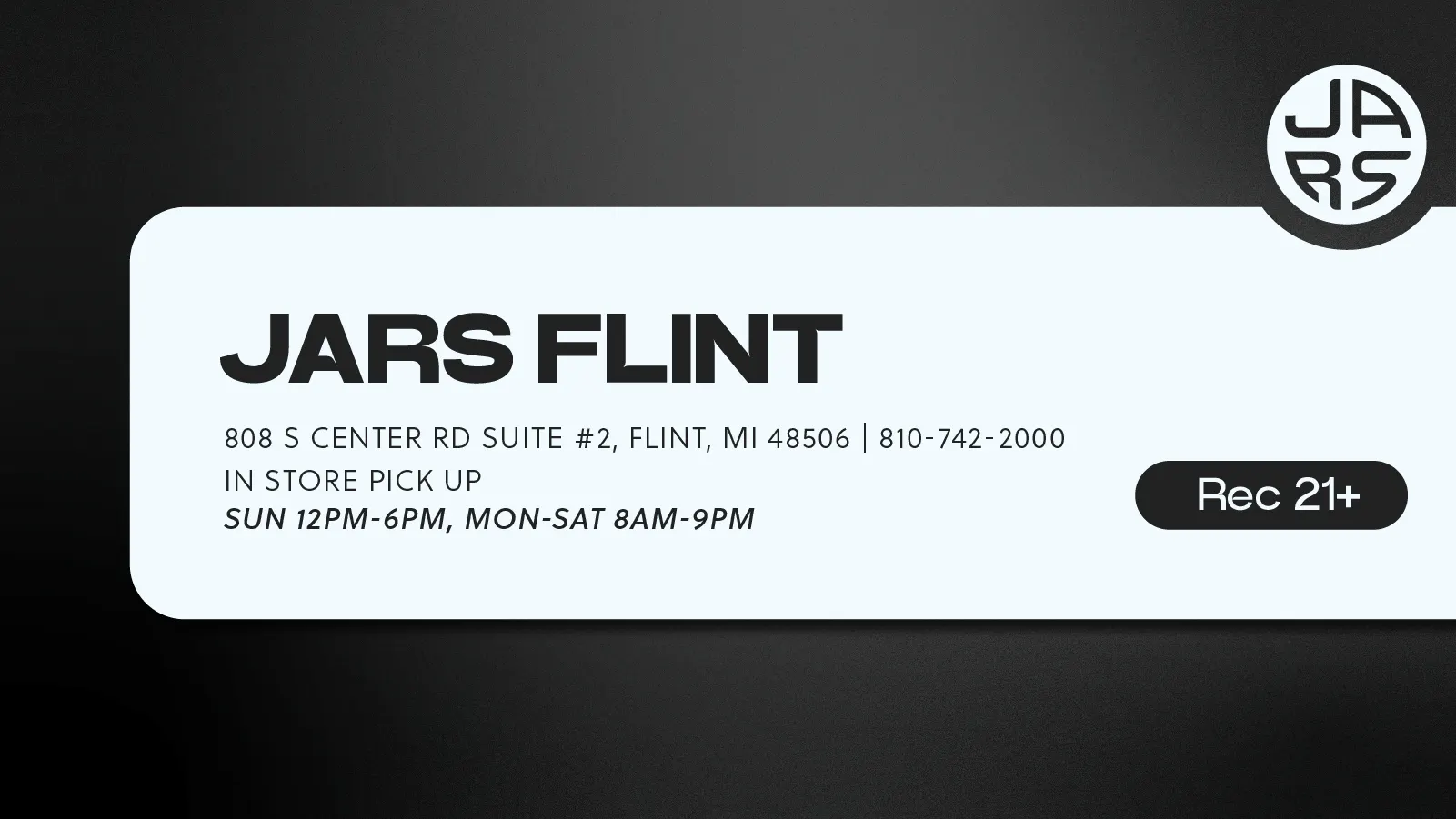JARS Cannabis - Flint listing banner