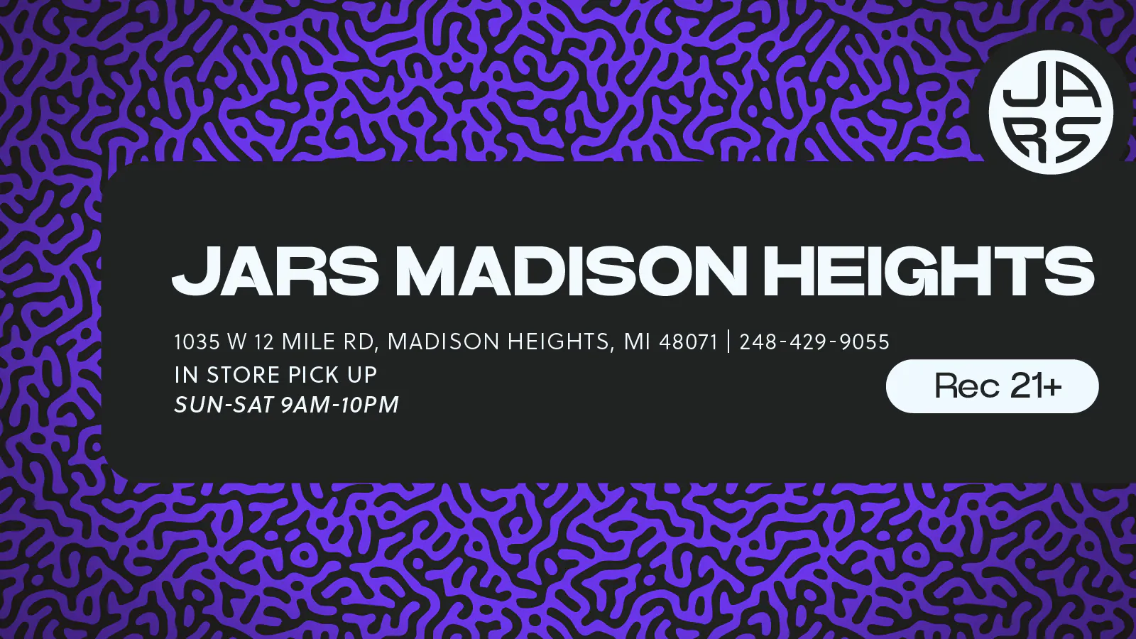 JARS Cannabis - Madison Heights listing banner