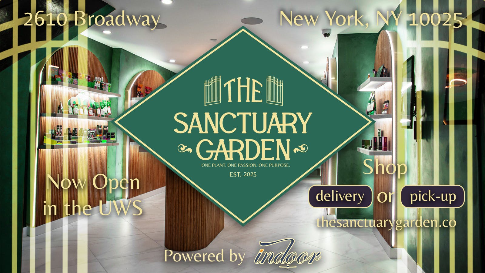 The Sanctuary Garden, Powered by Indoor listing banner