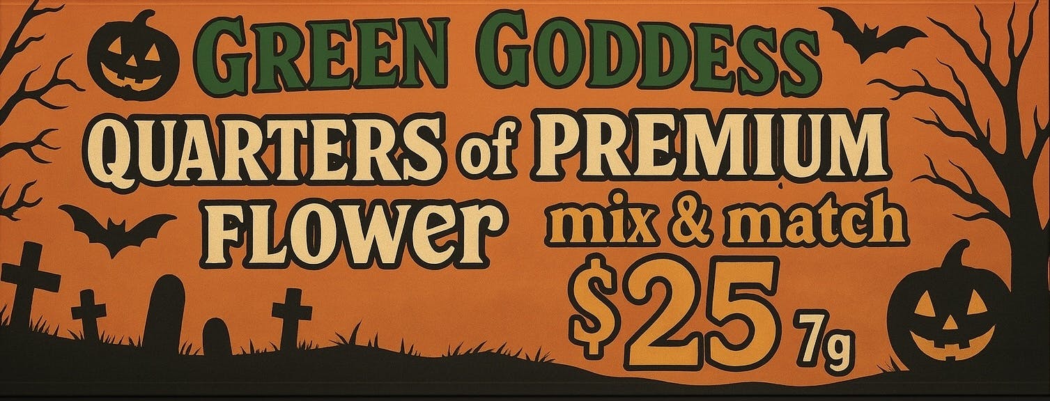 Green Goddess listing banner