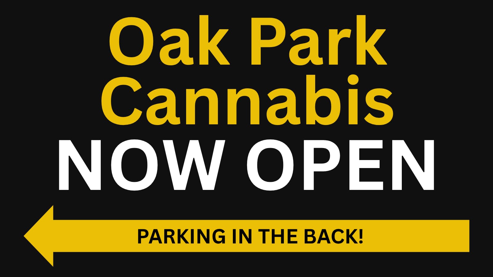 Oak Park Cannabis listing banner