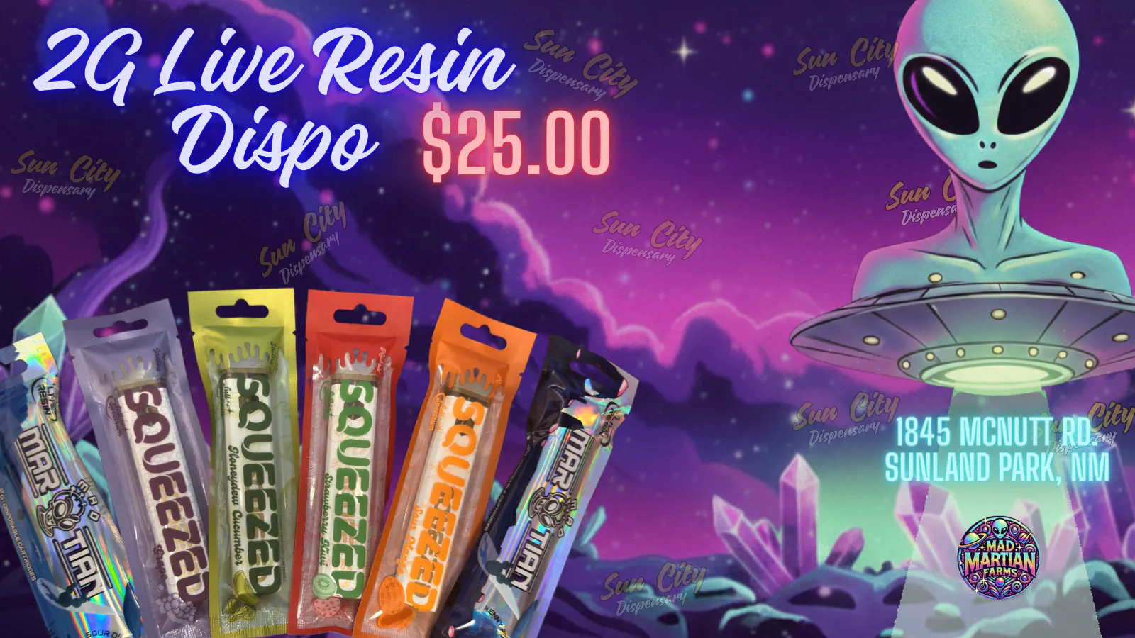 Sun City Dispensary listing banner