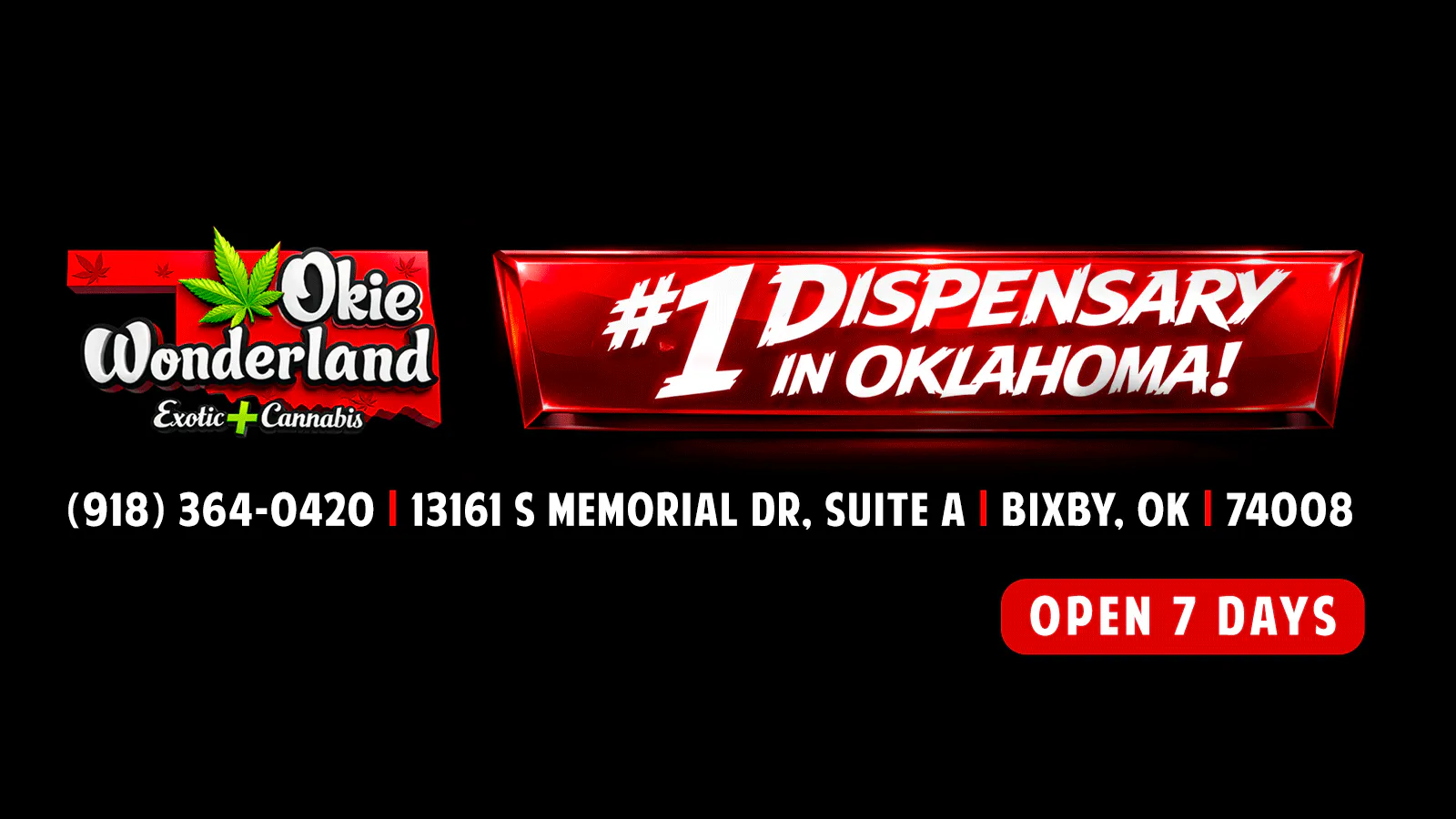 White Barn Dispensary Bixby By Okie Wonderland: Now Open! listing banner