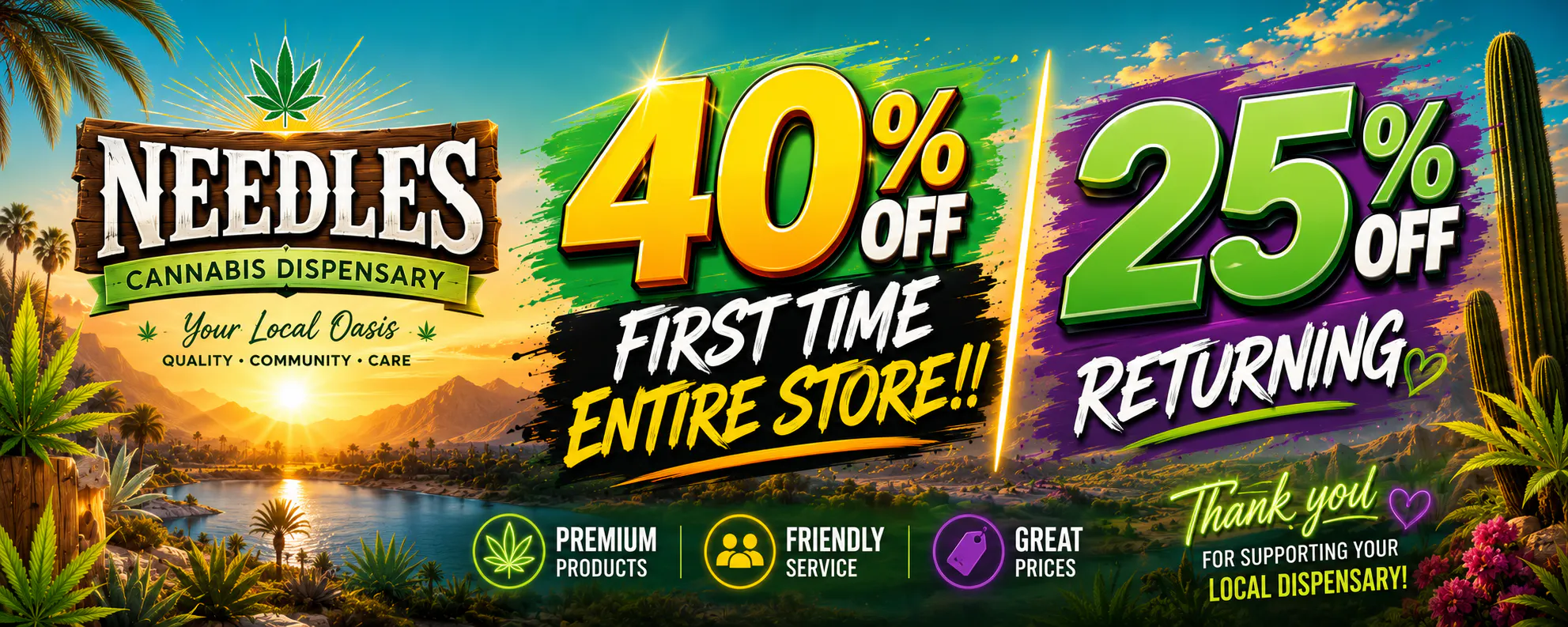 Needles Cannabis Dispensary listing banner