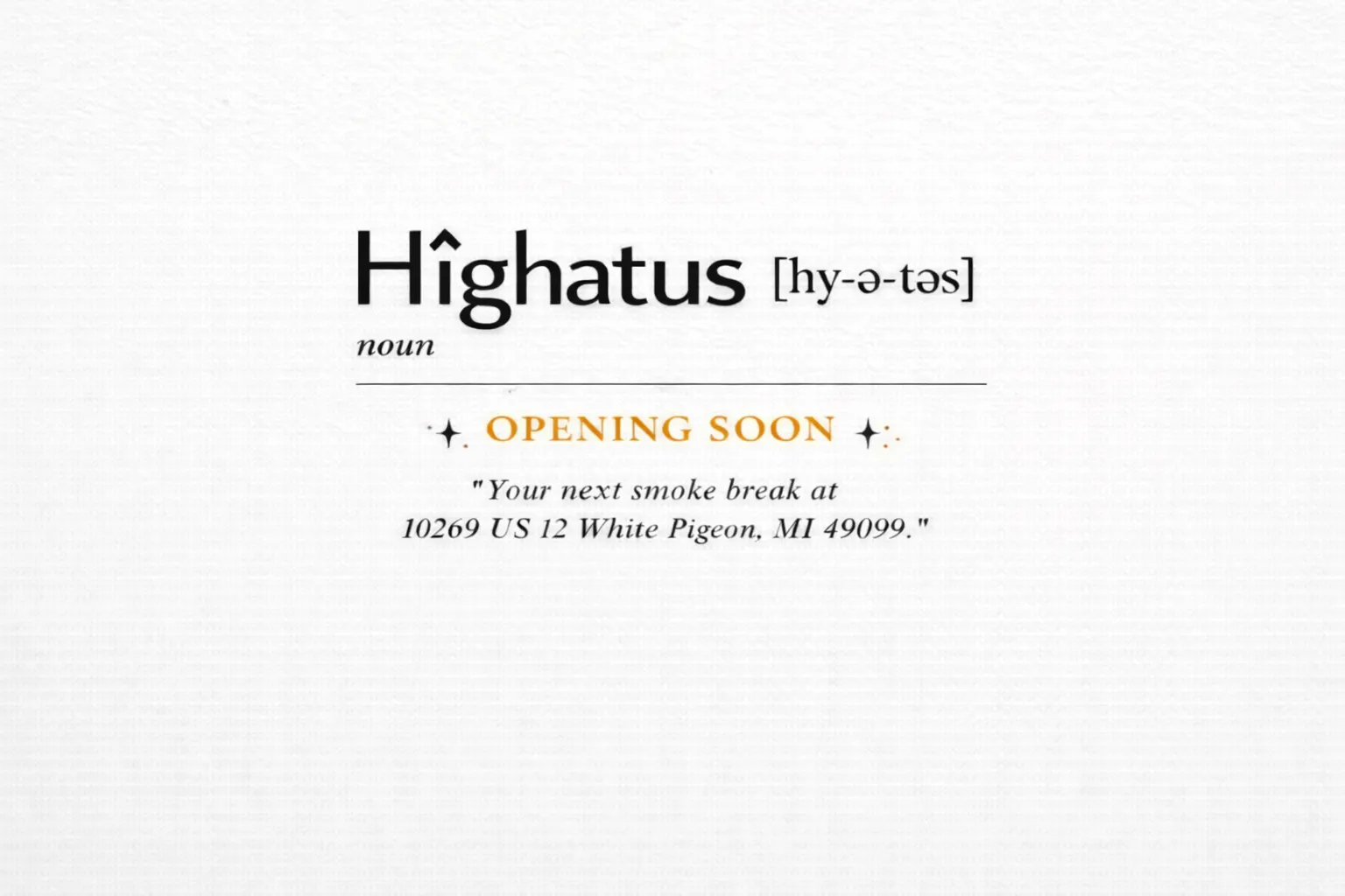 Highatus listing banner