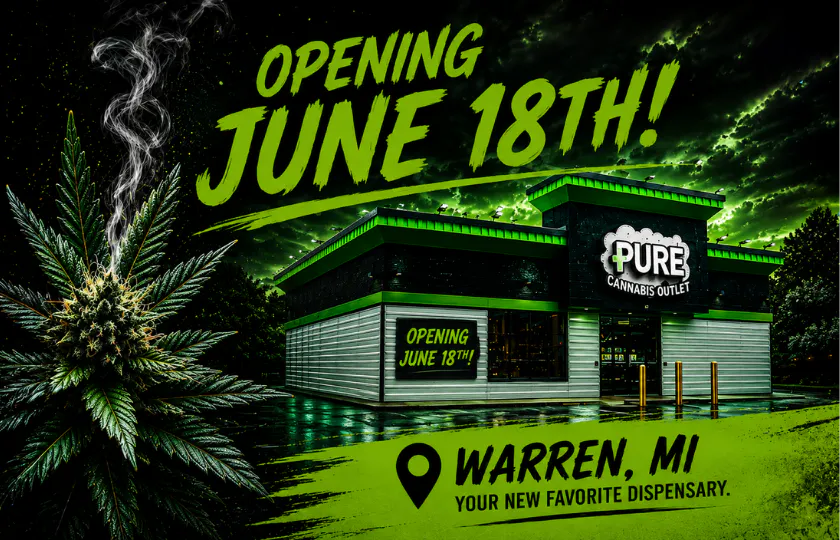 Pure Cannabis Outlet - Warren listing banner