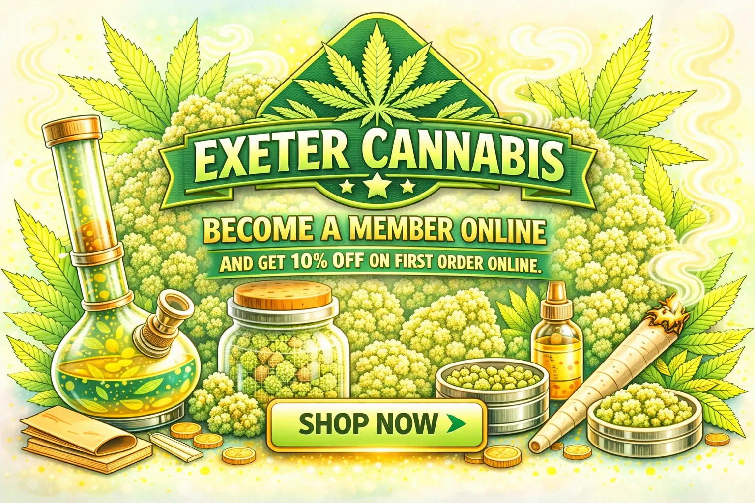 Exeter Cannabis listing banner