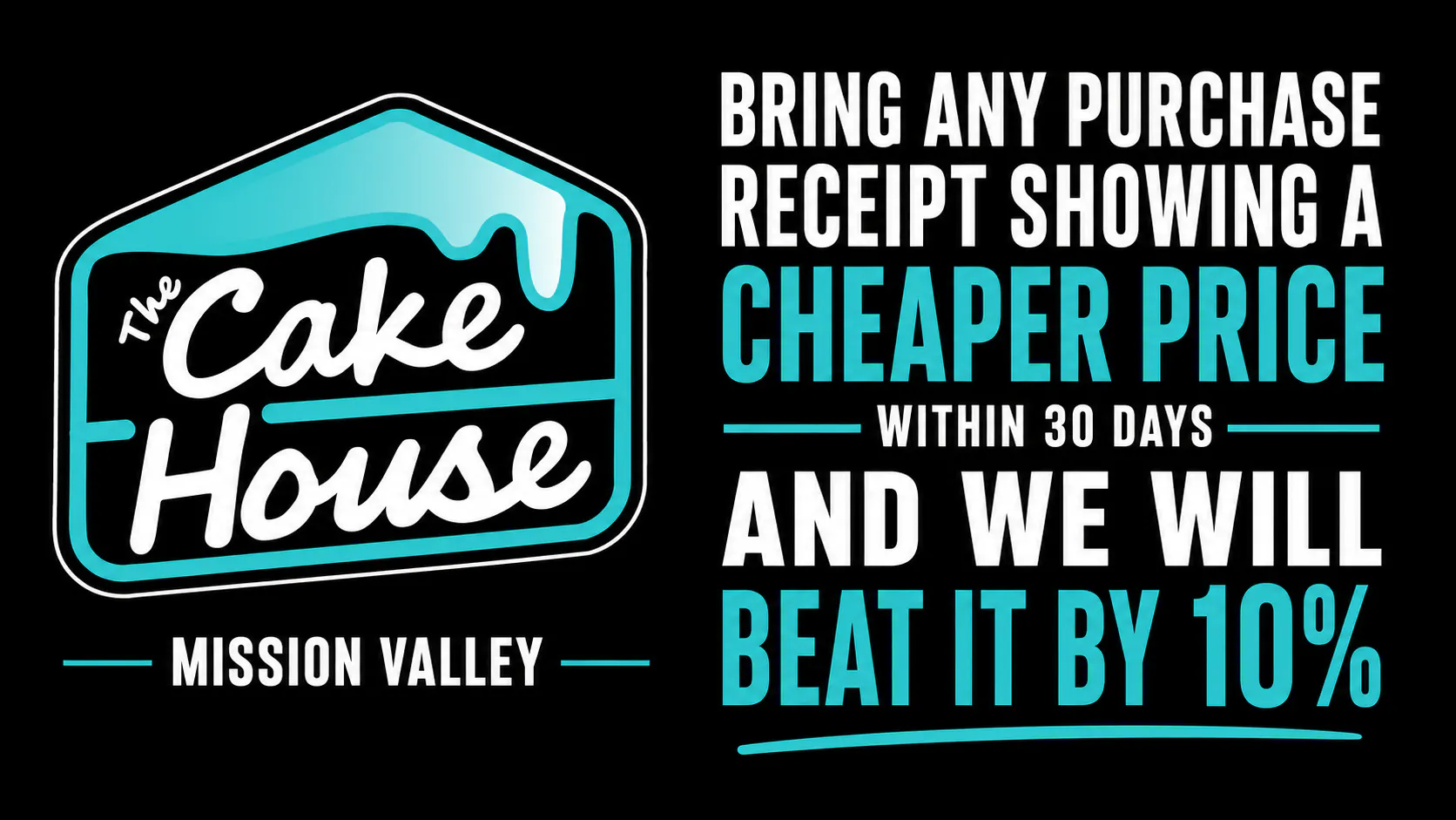 The Cake House - Mission Valley (Now Open) listing banner